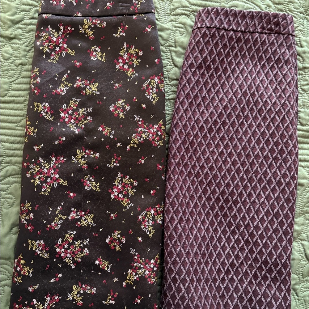 Floral and Diamond Patterned Skirt Set Bundle